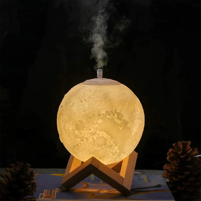 🌕LUNA HUMIDIFICADORA  LAMPARA DIFUSOR 3D Led📦