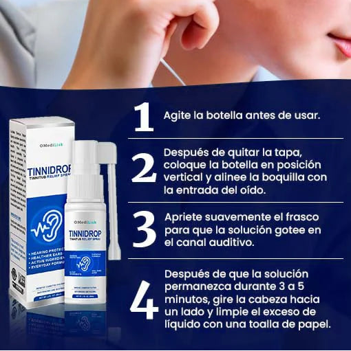 TINNIDROP Spray | Bienestar para tus Oidos