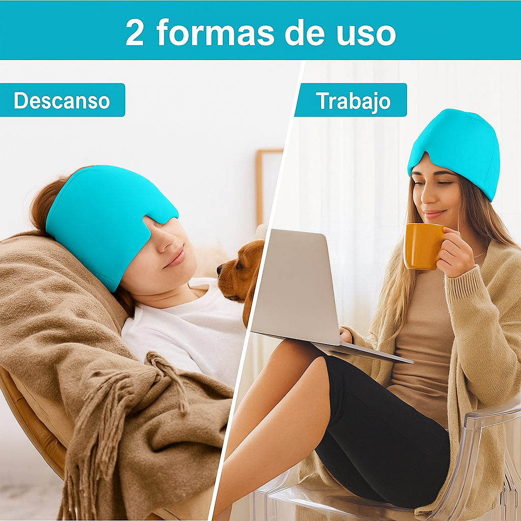 Gorro Terapeutico Anti Migrañas GEL